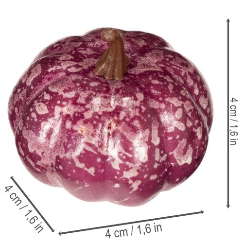 Mini moliūgų dekoracijų rinkinys, rudens ir Helovino dekoracijos, įvairių spalvų, 4 cm, 24 dalys | Floristik24.lt