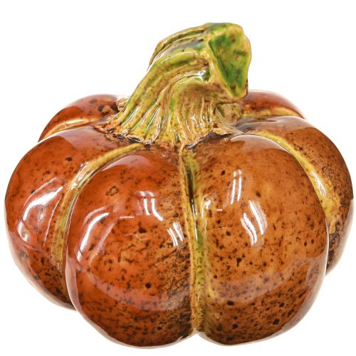 daiktų Moliūgai keraminės rudens dekoracijos rudai oranžinės 10/13 cm 2 vnt.