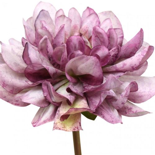 daiktų Dirbtinė gėlė Dahlia Purple šilko gėlė ir pumpuras H57cm