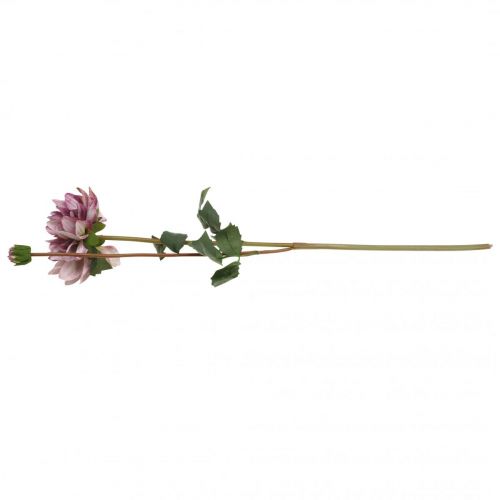 daiktų Dirbtinė gėlė Dahlia Purple šilko gėlė ir pumpuras H57cm