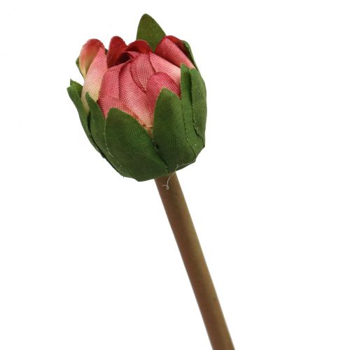 Floristik24 Dirbtinės gėlės jurgino rožinis žiedas su pumpuru H57cm