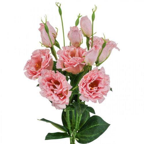 daiktų Dirbtinės gėlės Lisianthus rožinės dirbtinio šilko gėlės 50cm 5vnt