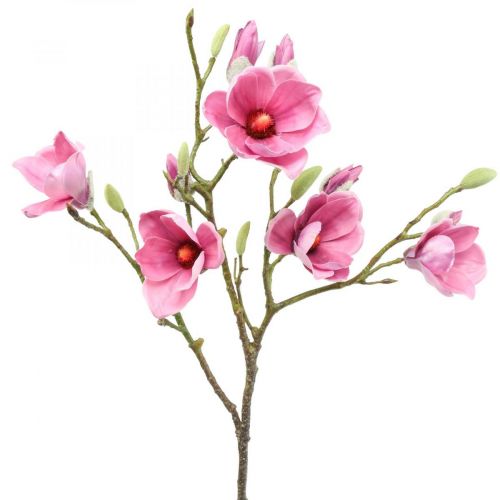 Dirbtinė gėlė magnolijos šakelė, magnolijos rožinė rožinė 92cm