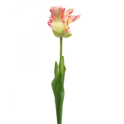 Dirbtinė gėlė, papūga tulpė rožinė, pavasario gėlė 63cm