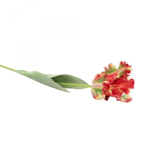 daiktų Dirbtinė gėlė, papūga tulpė raudona geltona, pavasarinė gėlė 69cm