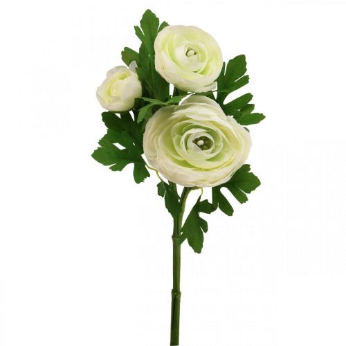 daiktų Dirbtinės gėlės Ranunculus dirbtinės sodo gėlės baltos 34cm