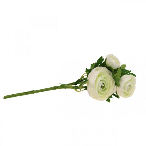 daiktų Dirbtinės gėlės Ranunculus dirbtinės sodo gėlės baltos 34cm