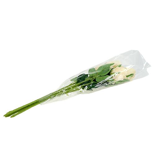 daiktų Dirbtinių gėlių rožių kremas Ø6cm L50cm 6vnt