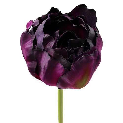 daiktų Dirbtinės gėlės tulpės violetinės-žalios 84cm - 85cm 3vnt