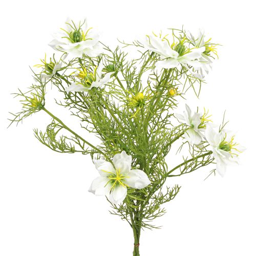 daiktų Dirbtinės gėlės White Nigella Virgin in Green 67cm 3 vnt