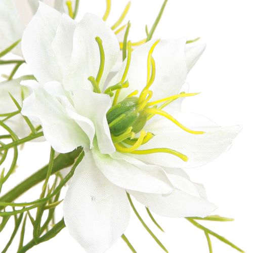 daiktų Dirbtinės gėlės White Nigella Virgin in Green 67cm 3 vnt