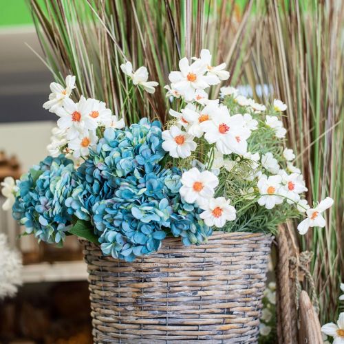 daiktų Dirbtinės gėlės Cosmea baltos šilko gėlės H51cm 3 vnt