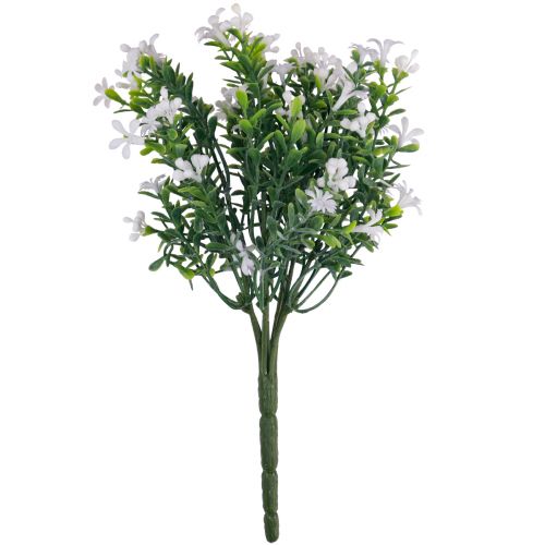 daiktų Dirbtinės gėlės baltos Dirbtinių gėlių puokštė ledinis augalas baltas 26cm