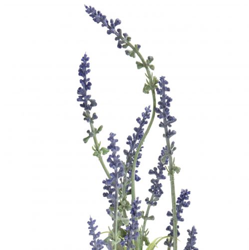 daiktų Dirbtinės gėlės levandų dekoracija levandų šakelė violetinė 48cm