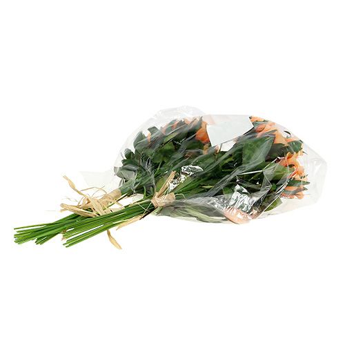 Floristik24 Dirbtinių gėlių rožių puokštė oranžinė L26cm 3vnt
