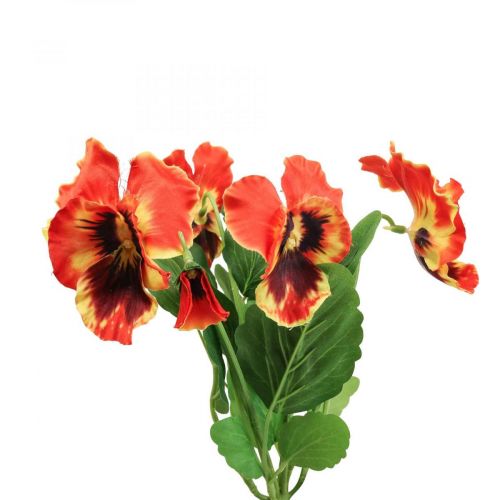 Floristik24 Dirbtinės gėlės, šilkinės gėlės, našlaitės oranžinės 29cm