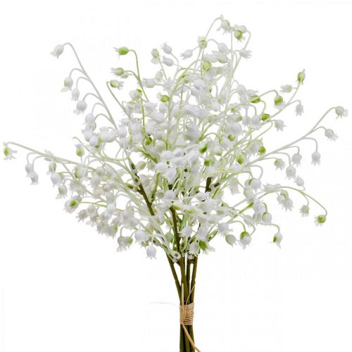 Floristik24 Dirbtinės gėlės, dirbtinės pakalnutės dekoracija balta 38cm 5vnt