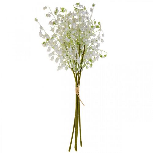 Floristik24 Dirbtinės gėlės, dirbtinės pakalnutės dekoracija balta 38cm 5vnt