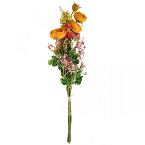 Floristik24 Dirbtinė puokštė Dirbtinės rožės Pievų gėlės 59cm