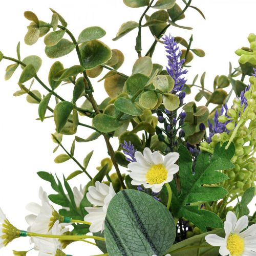 daiktų Dirbtinė puokštė su eukalipto dirbtinių gėlių dekoracija 48cm