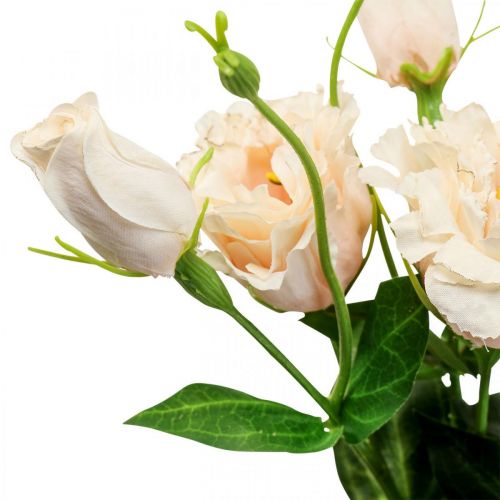 daiktų Dirbtinės gėlės lisianthus kremas 51cm gėlių dekoracija 5vnt