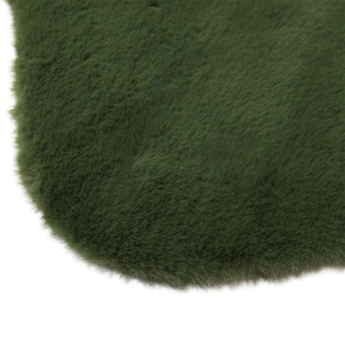 daiktų Dirbtinio kailio žalias dekoratyvinis kailis stalo bėgikas kailinis kilimas 50×90cm