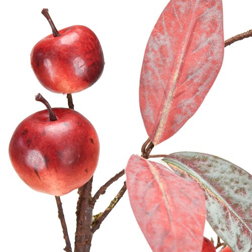daiktų Dirbtinė obels šakelė, raudona, rudens dekoracija, kalėdinė šakelė, 70 cm