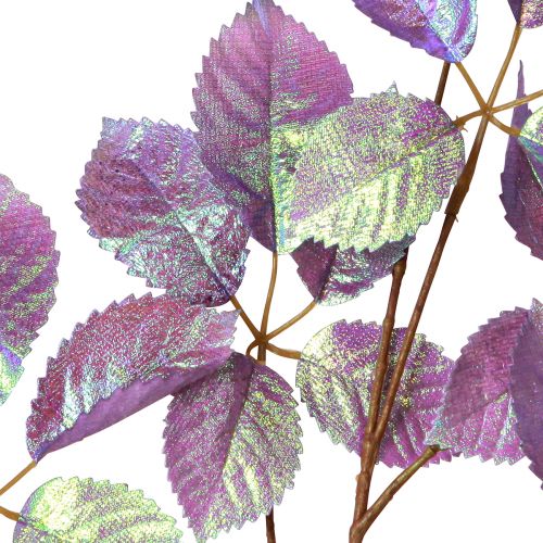 daiktų Dirbtinės šakos lapų apdaila violetinė metalinė L103cm 2vnt