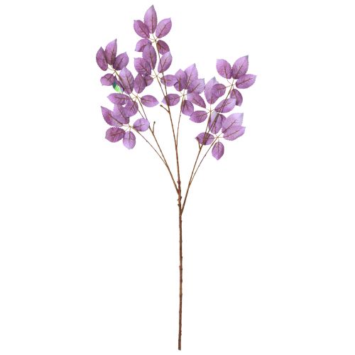 daiktų Dirbtinės šakos lapų apdaila violetinė metalinė L103cm 2vnt
