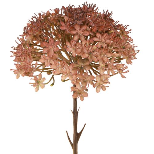 Dirbtinė rudens dekoracija gėlės šakelė ruda raudona 45 cm 2 vnt.