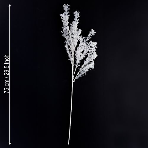Floristik24 Dirbtinės šakos, matinės, žiemos dekoracijos, baltos, 78 cm, 2 vnt.