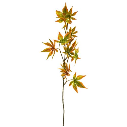 daiktų Dirbtinė šakelė klevo oranžinė raudona deko šakelė rudens puošmena 60cm