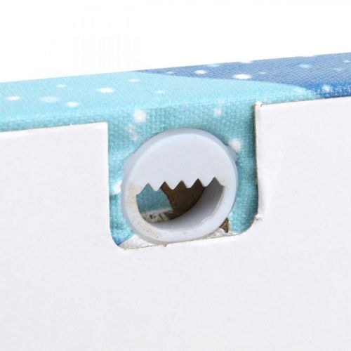 Floristik24 LED paveiksliukas Kalėdų Senelis su rogėmis LED sieninis paveikslas 38x28cm