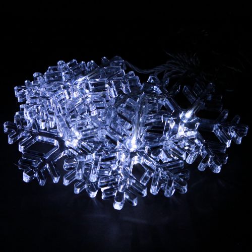 LED langų puošmena Kalėdinė šaltai balta baterijai 25×90cm