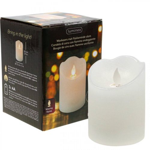 daiktų LED žvakių vaško stulpelis žvakė LED vaško žvakės Ø7.5cm H10cm