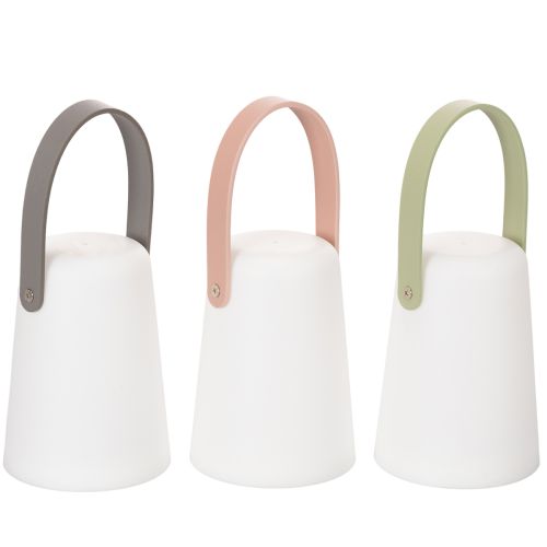 Lempa su rankena, nešiojama LED lemputė, skirta naudoti lauke ir viduje, 22 cm, 3 dalys