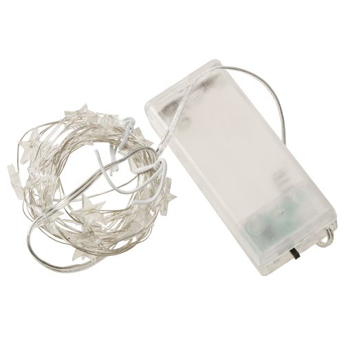 daiktų LED žvaigždutės, 20 mikro LED šiltos baltos spalvos su laikmačiu, 6 vnt.