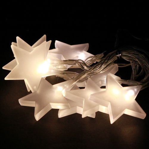 daiktų LED fėja apšviečia žvaigždes su laikmačiu 10 LED šiltai balta 90cm