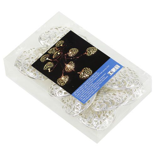 Floristik24 LED šviesos grandinėlė širdies formos šilta/balta 160cm