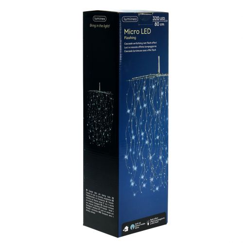 Floristik24 Šviesos kaskados Micro-LED šaltai baltas 320er