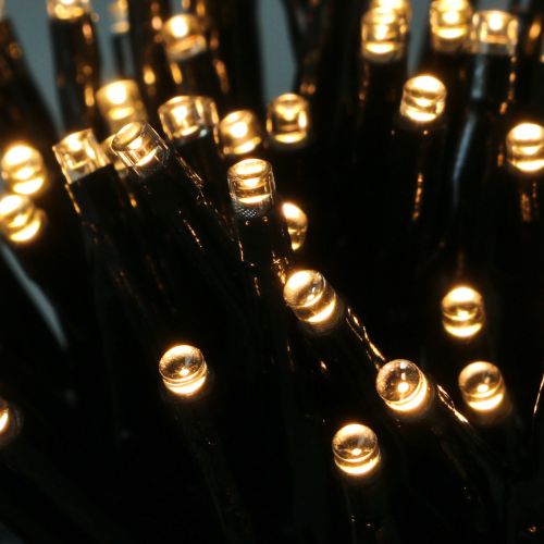 Floristik24 LED ryžių šviesos grandinėlė viduje ir išorėje 500er 11m žalia / šilta balta