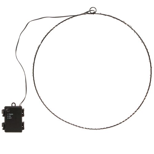 Floristik24 Pakabinamas metalinis LED žiedas 110L šiltai baltas, Ø35cm