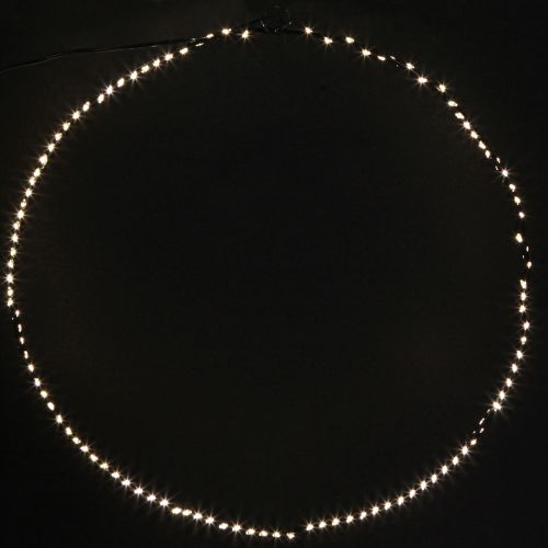 daiktų Pakabinamas metalinis LED žiedas 110L šiltai baltas, Ø35cm