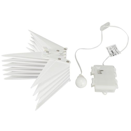 Floristik24 LED žvaigždė 3D balta laikmačio baterija išorėje Ø30cm H74cm