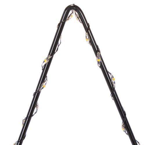 LED žvaigždė su baterijų skyriumi ant stovo palangei ir stalui 46 cm | Floristik24.lt