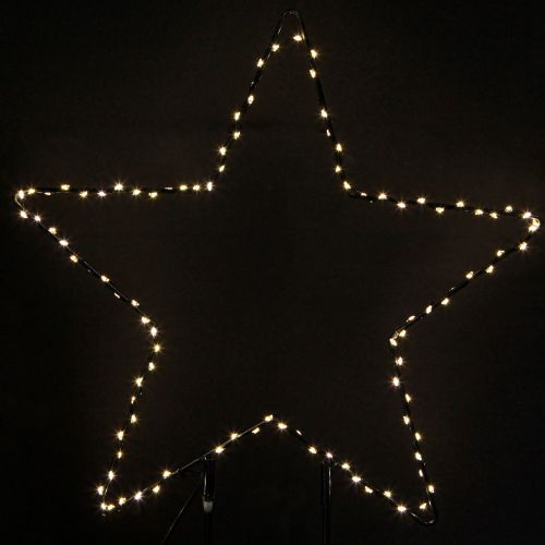 LED žvaigždės formos pastatomas šviestuvas 150 Micro LED šiltai baltas metalinis Ø58cm