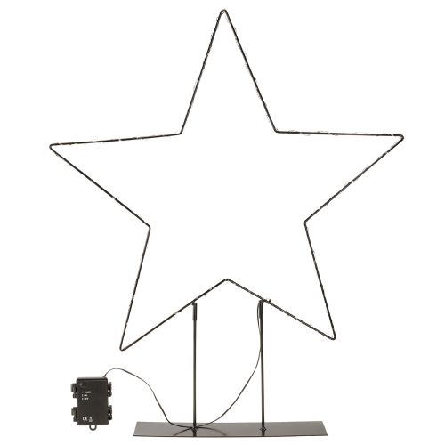 daiktų LED žvaigždės formos pastatomas šviestuvas 150 Micro LED šiltai baltas metalinis Ø58cm