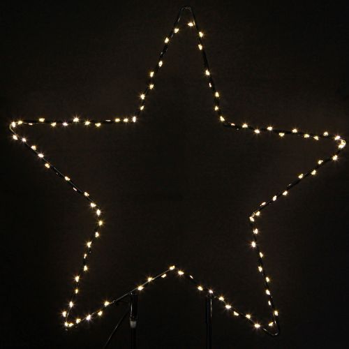 daiktų LED žvaigždės formos metalinis šviestuvas 100 mikro LED šiltai balta Ø37 cm