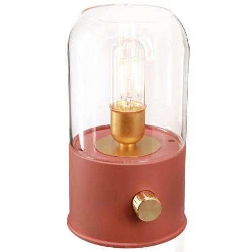 daiktų LED stalinis šviestuvas retro LED šviestuvas šiltai baltas rudas H19,5cm