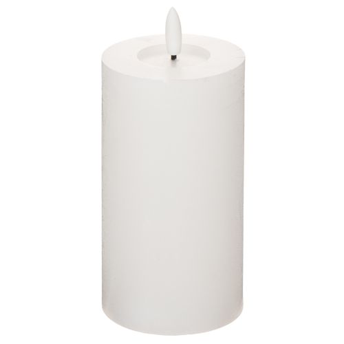 LED koloninė žvakė, mirksinti, su laikmačiu, Ø7cm, 16cm | Floristik24.lt